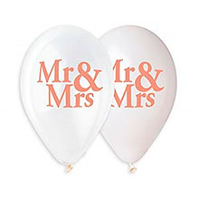 Набор свадебных шариков "MR & MRS" 5 шт, 35 см