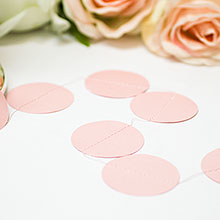Гирлянда для свадьбы "Dots" 2 метра розовый