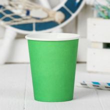 Комплект бумажных стаканов (6 шт, зеленый)