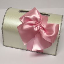 Свадебный сундучок для денег "Классика" розовый