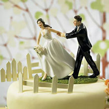 Статуэтка для свадебного торта "За счастьем"
