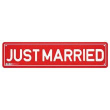 Веселый номер на машину "Justmarried" (бумага)