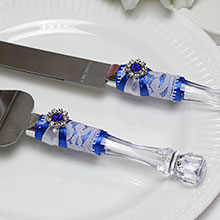Лопатка и нож для свадебного торта "Афродита"