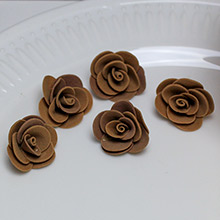 Цветок латексный (шоколадный) (3*2 см)