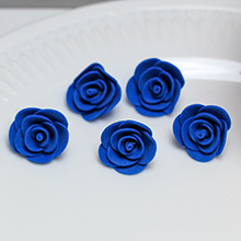 Цветок латексный (синий) 3*2 см