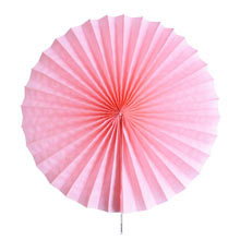 Веер из бумаги для декора "Полли" 25 см, 1 шт розовый
