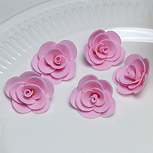 Цветок латексный (нежно-розовый) (3*2 см)