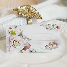 Свадебные рассадочные карточки "Цветочный сад"