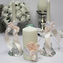 Свечи для свадьбы "Медовый леденец"