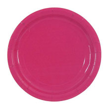 Свадебные тарелки "Симпл" 10 шт, 18 см, розовые