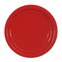 Тарелки на свадьбу "Кармен" 10 шт, 18 см, красные