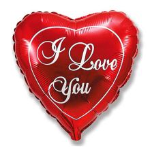 Свадебное сердце - шар "I Love You"