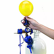 Наполнение шаров гелием (40-45 см с обработкой Hi-float)