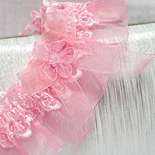 Свадебная подвязка невесты "Розовая мечта"