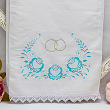 Рушник для свадьбы "Цветочный"