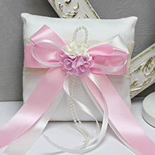 Свадебная подушечка "Romantic" розовый