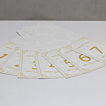 Карточки с номером стола "Винтажный шик" от 1 до 7