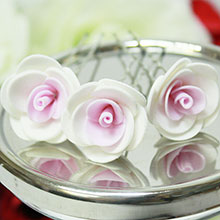 Шпильки для прически невесты "Севилья" розовый