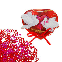 Свадебное конфетти для обсыпания "Россыпь сердец" 14 гр
