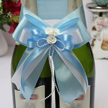 Украшение шампанского на свадьбу "Fantastic"