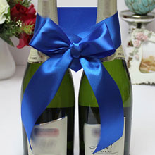 Съемное украшение на шампанское "Сапфир" синий