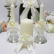 Свадебные свечи ручной работы "Романтика"