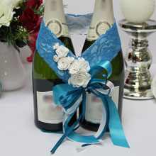 Декор для свадебного шампанского "Юлиана"