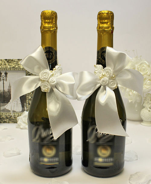 Украшение для Шампанского на Свадьбу – купить в интернет-магазине OZON по низкой цене