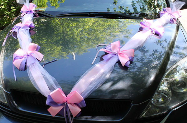 Автомобильная лента на свадьбу 