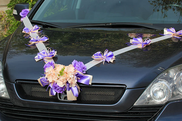 Автомобильная лента на свадьбу 